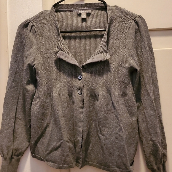 Apt 9 Gray Crop Sweater - Picture 1 of 6